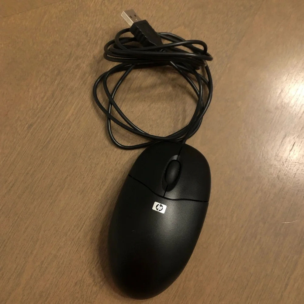 HP Computer Laptop Electronics Accessories Work Home Corded Mouse